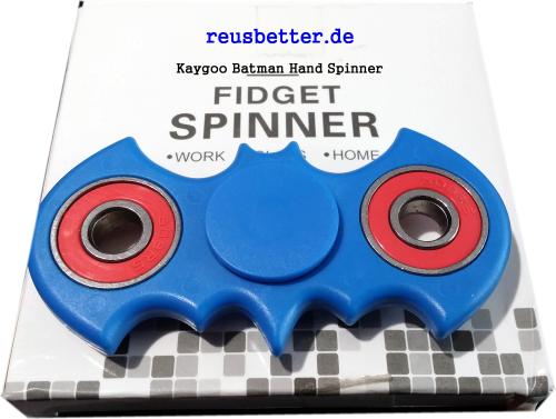 Batman Hand Spinner Blau Fidget Spielzeug Spinner Toy